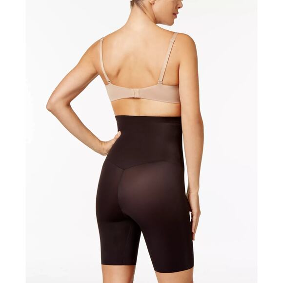 Maidenform Women's Firm Foundations High-Waisted Thigh Slimmer Black Size M 1016 - Picture 2 of 3
